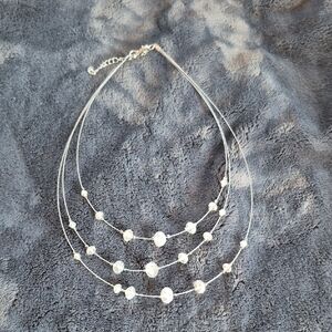 Silver Beaded Necklace